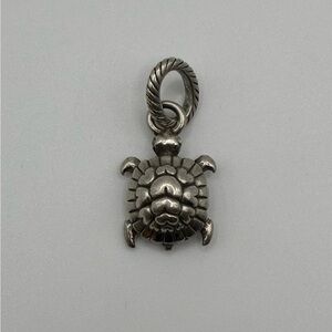 Brighton Silver-Tone Sea Turtle Charm Pendant